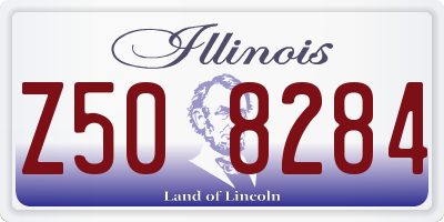 IL license plate Z508284