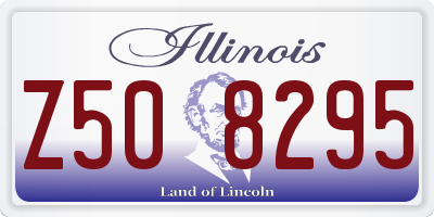 IL license plate Z508295
