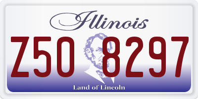 IL license plate Z508297