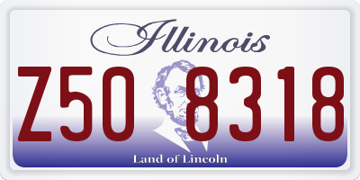 IL license plate Z508318
