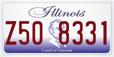 IL license plate Z508331