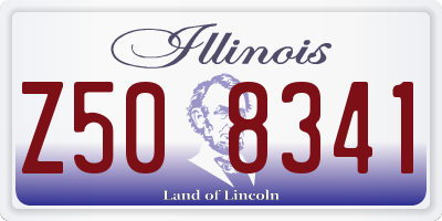 IL license plate Z508341