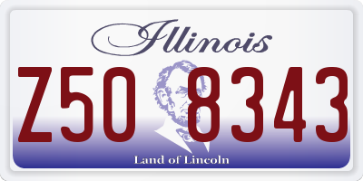 IL license plate Z508343