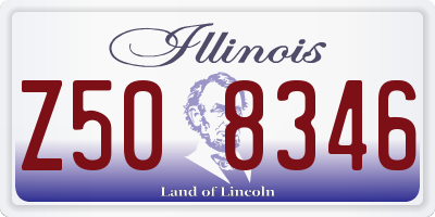 IL license plate Z508346