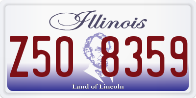 IL license plate Z508359