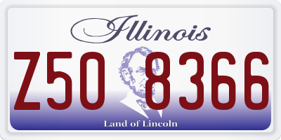 IL license plate Z508366