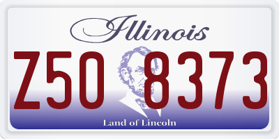 IL license plate Z508373