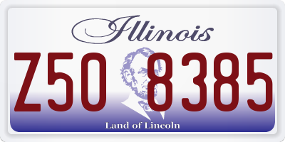 IL license plate Z508385