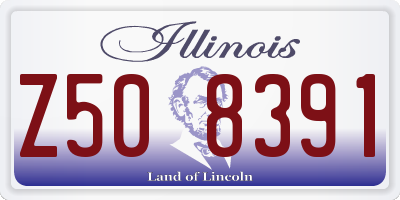 IL license plate Z508391