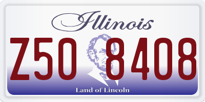 IL license plate Z508408
