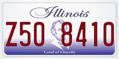 IL license plate Z508410