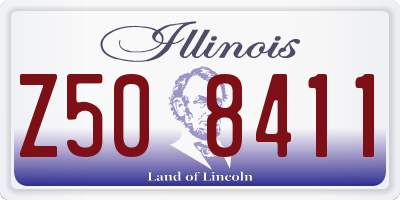 IL license plate Z508411