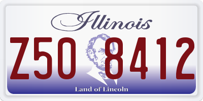 IL license plate Z508412