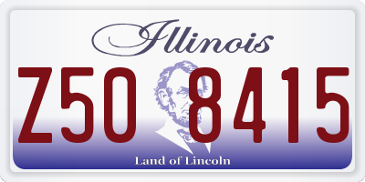 IL license plate Z508415