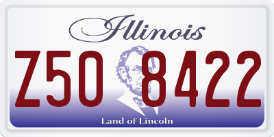 IL license plate Z508422