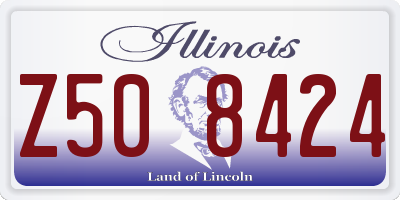 IL license plate Z508424