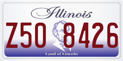 IL license plate Z508426