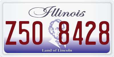 IL license plate Z508428
