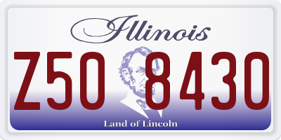IL license plate Z508430