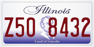IL license plate Z508432