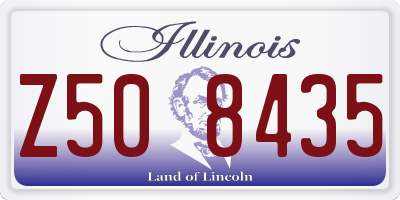 IL license plate Z508435