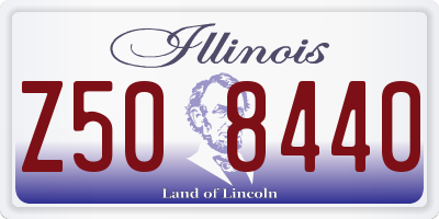 IL license plate Z508440