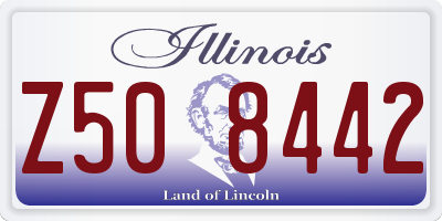 IL license plate Z508442