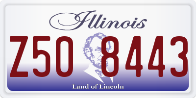 IL license plate Z508443