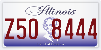 IL license plate Z508444