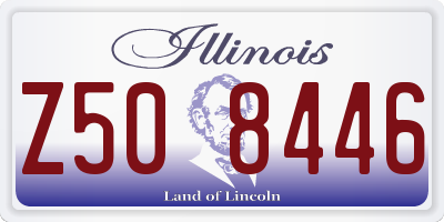 IL license plate Z508446