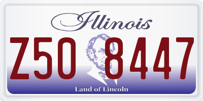 IL license plate Z508447