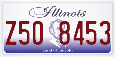 IL license plate Z508453