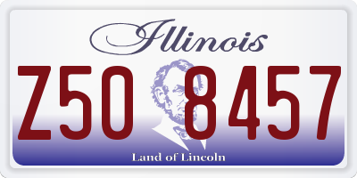 IL license plate Z508457