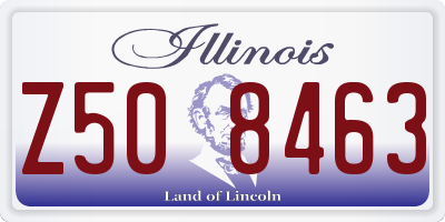 IL license plate Z508463