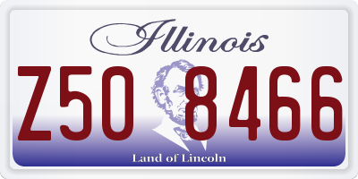 IL license plate Z508466