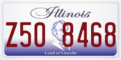 IL license plate Z508468