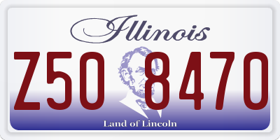 IL license plate Z508470