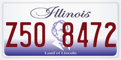 IL license plate Z508472
