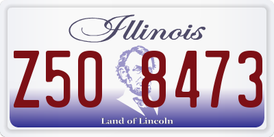 IL license plate Z508473