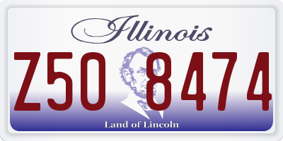 IL license plate Z508474