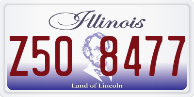 IL license plate Z508477
