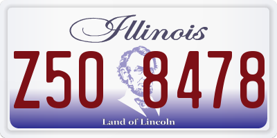 IL license plate Z508478