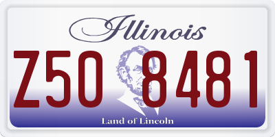 IL license plate Z508481