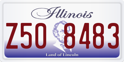 IL license plate Z508483