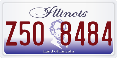 IL license plate Z508484