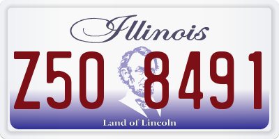 IL license plate Z508491