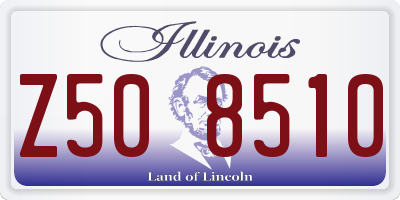 IL license plate Z508510
