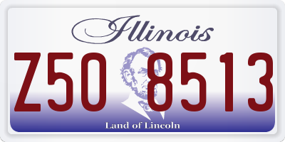 IL license plate Z508513