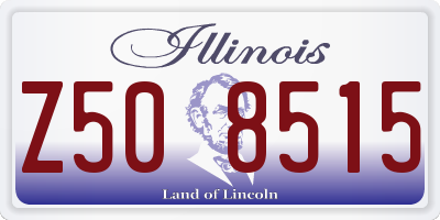 IL license plate Z508515
