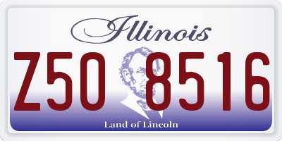 IL license plate Z508516